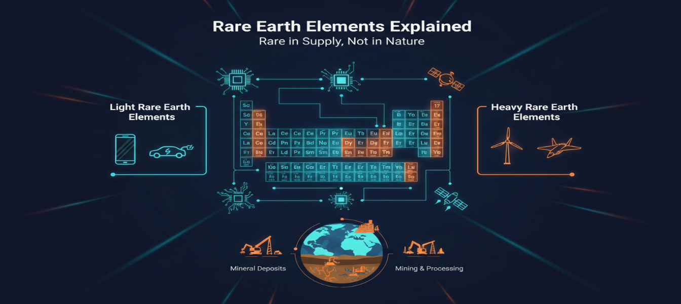 Rare Earth Elements Explained: Why They’re Rare in Supply, Not in Nature